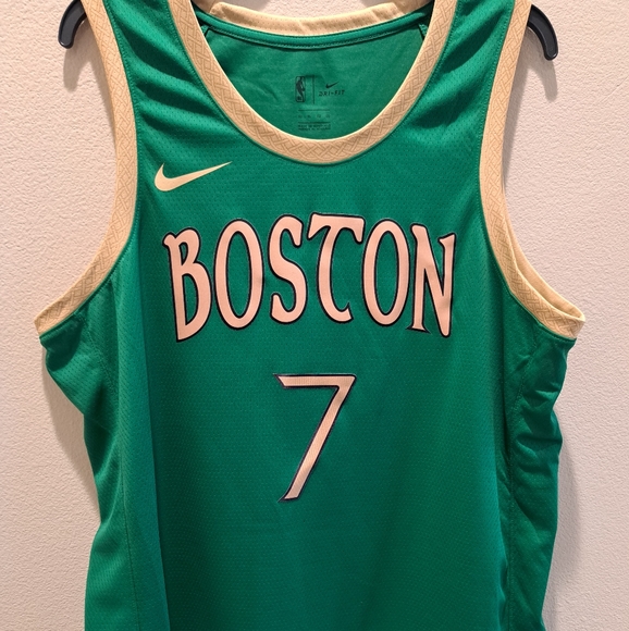 NBA Celtics 7 Jaylen Brown Gray City Edition Nike Men Jersey